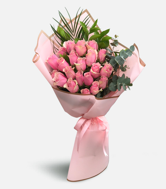 21 Pink Roses